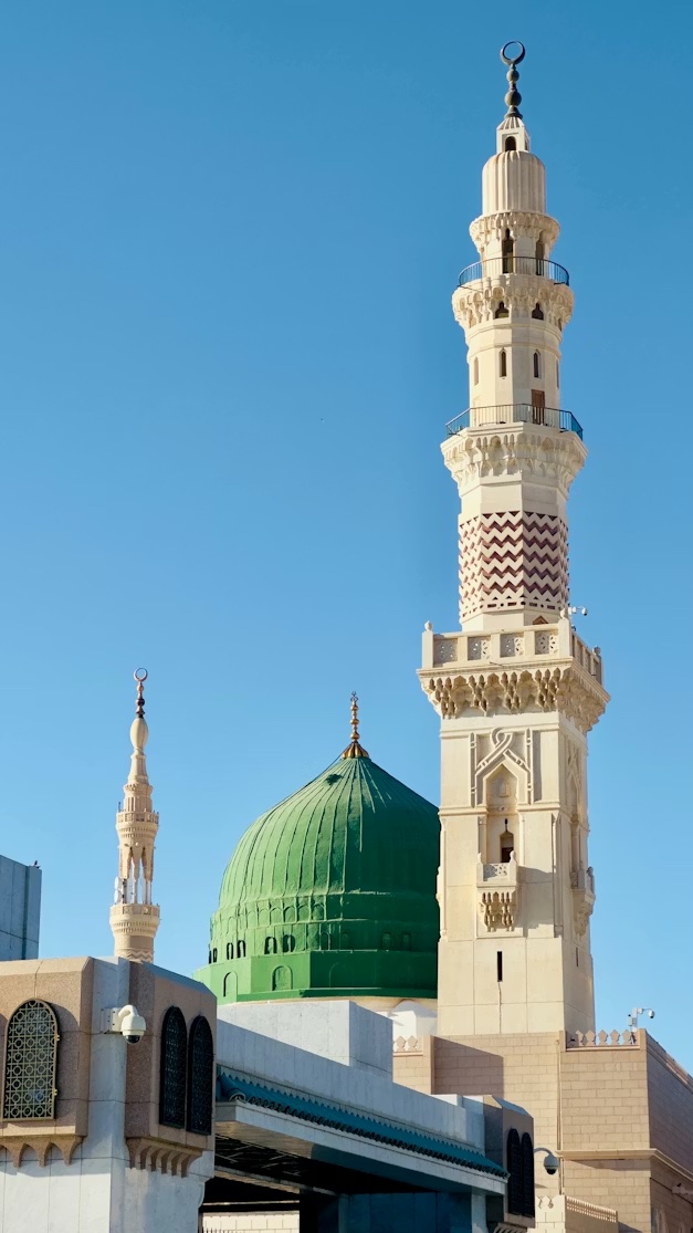 Green Dome and minarets of Masjid an-Nabawi